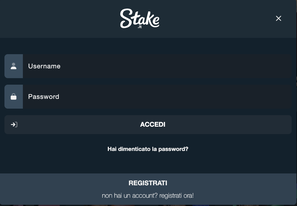 Apri Il Sito E Crea Laccount